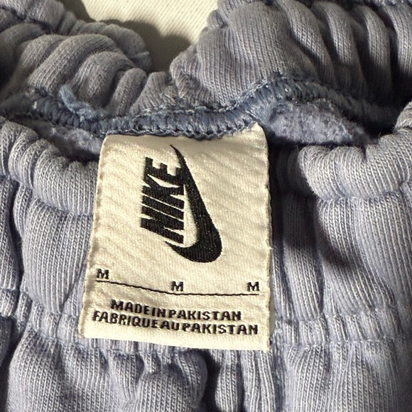 Nike Blue-Gray Joggers w/ Zipper Pockets - Warm Comfy Y2K Baggy - Picture 5 of 6
